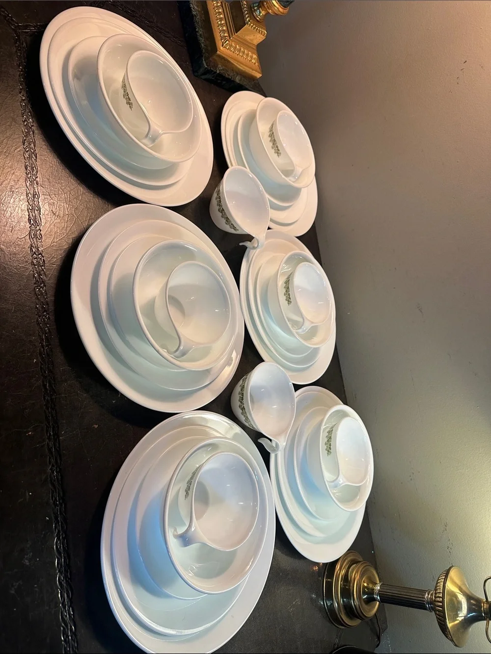 Vintage Corelle winter Frost white dinner set